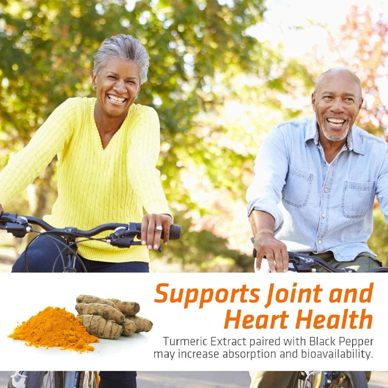 Curcumin Capsules - Natural Joint Support with Black Pepper - Relieve Joint Pain