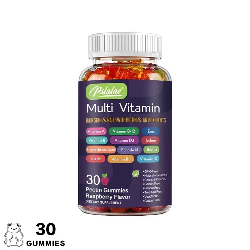 Multivitamin Gummies - to Provide Energy, for Skin, Hair and Nails Health, Support Immune, Overall Health