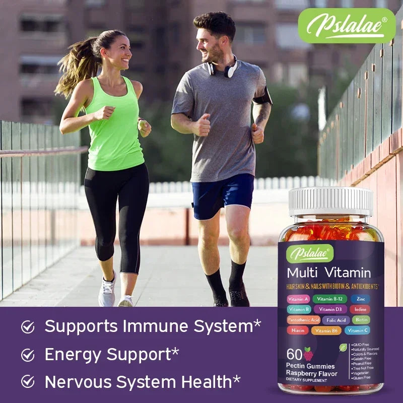 Multivitamin Gummies - to Provide Energy, for Skin, Hair and Nails Health, Support Immune, Overall Health