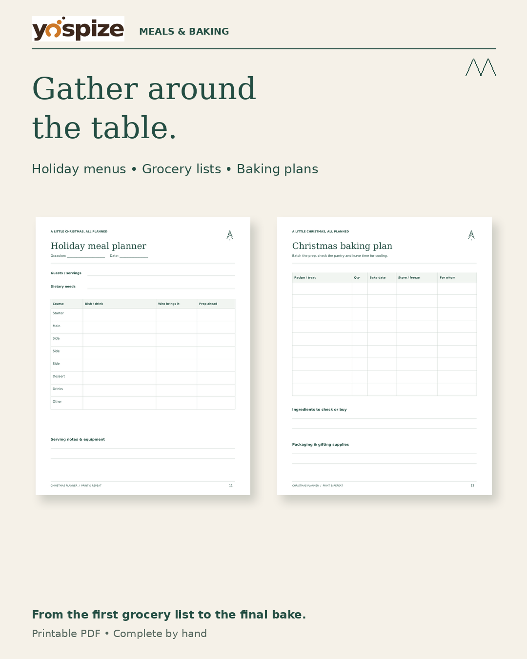 A Little Christmas, All Planned — Printable & Fillable Christmas Planner Bundle