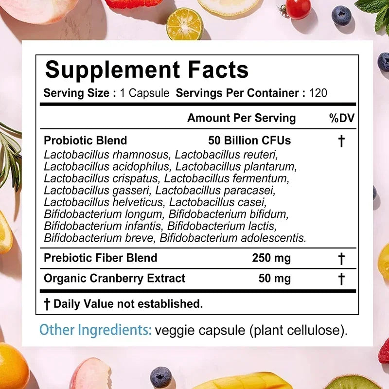Women’S Probiotic - Support Digestion, Relieves Bloating, Promote Flora Balance, Intestinal, Digestive & Urinary Health